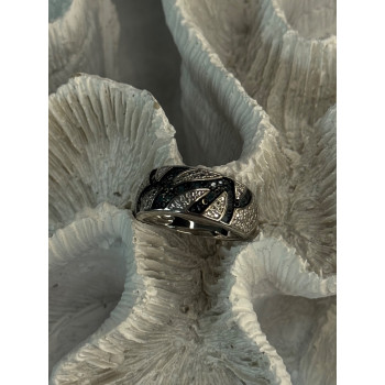 925 Sterling Silver Sapphire Ring Size 7