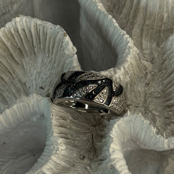925 Sterling Silver Sapphire Ring Size 7