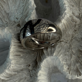 925 Sterling Silver Sapphire Ring Size 7