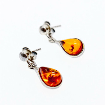 925 Sterling Silver Amber 