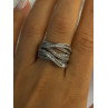 Elegant Design 925 Sterling Silver White Topaz Ring Size 9