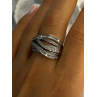 Elegant Design 925 Sterling Silver White Topaz Ring Size 9