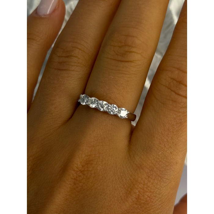 Paj 925 Sterling Silver White Topaz Ring Size 8