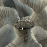 Paj 925 Sterling Silver White Topaz Ring Size 8