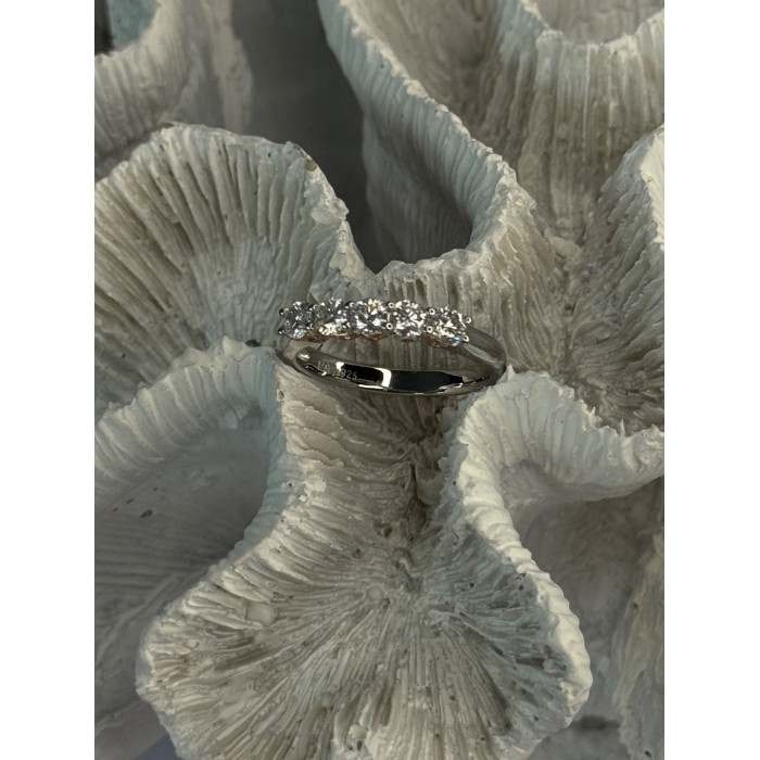 Paj 925 Sterling Silver White Topaz Ring Size 8