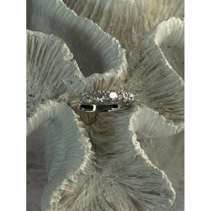 Paj 925 Sterling Silver White Topaz Ring Size 8