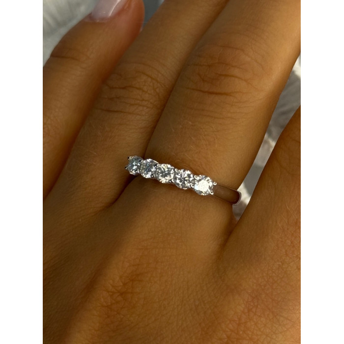 Paj 925 Sterling Silver White Topaz Ring Size 8