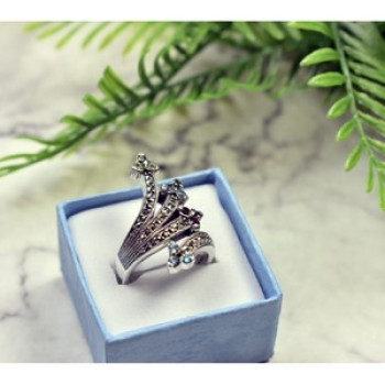 925 Sterling Silver Multi Gemstones Ring Size 7