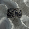 925 Sterling Drop Silver Leaf Design Ring Size 10