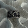 925 Sterling Drop Silver Leaf Design Ring Size 10