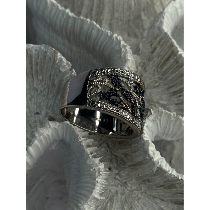 925 Sterling Drop Silver Leaf Design Ring Size 10