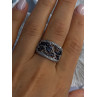 925 Sterling Drop Silver Leaf Design Ring Size 10