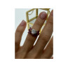 925 Sterling Silver Gold Plated Spinel & CZ 