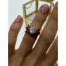 925 Sterling Silver Gold Plated Spinel & CZ 