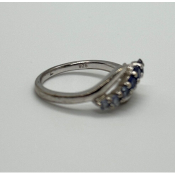 925 Sterling Silver Tourmaline Ring Size 5