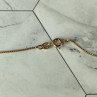 925 Sterling Silver Gold Plated Rubies & Sapphires Chain With Pendant Italy