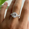 925 Sterling Silver CZ Ring Size 9