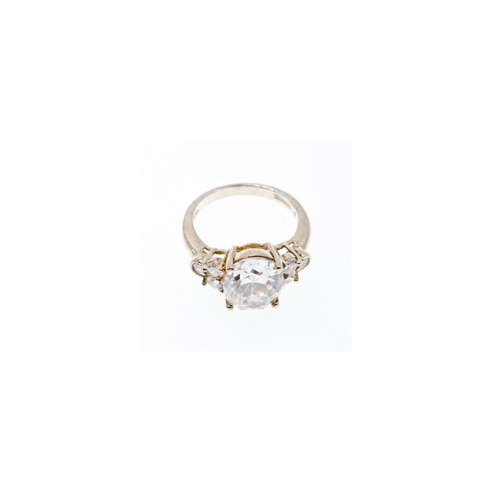 925 Sterling Silver CZ Ring Size 9