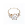 925 Sterling Silver CZ Ring Size 9