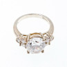925 Sterling Silver CZ Ring Size 9