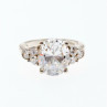 925 Sterling Silver CZ Ring Size 9