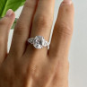 925 Sterling Silver CZ Ring Size 9