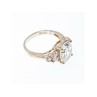 925 Sterling Silver CZ Ring Size 9