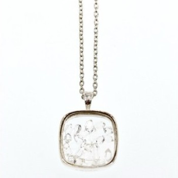 925 Sterling Silver CZ Chain With Pendant