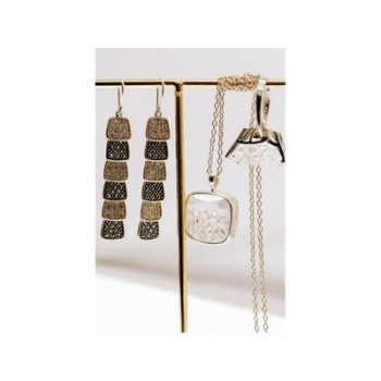 925 Sterling Silver CZ Chain with Pendant