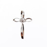 10K White Gold White Sapphires Pendant