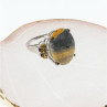 925 Sterling Silver Jasper & Citrine Ring Size 8