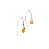 925 Sterling Silver Amber Earrings