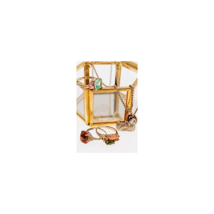 925 Sterling Silver Aquamarine & Pink Spinel Ring Size 11.75