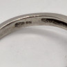 925 Sterling Silver Aquamarine Ring Size 6.5