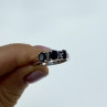 925 Sterling Silver Sapphires Ring Size 7