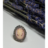 Vintage Cameo 925 Sterling Silver Ring Size 5
