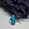 925 Sterling Silver Larimar Ring Size 8