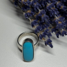 925 Sterling Silver Larimar Ring Size 8