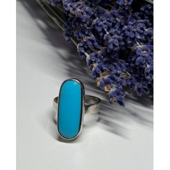 925 STERLING SILVER LARIMAR RING SIZE 8