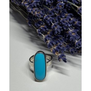 925 STERLING SILVER LARIMAR RING SIZE 8