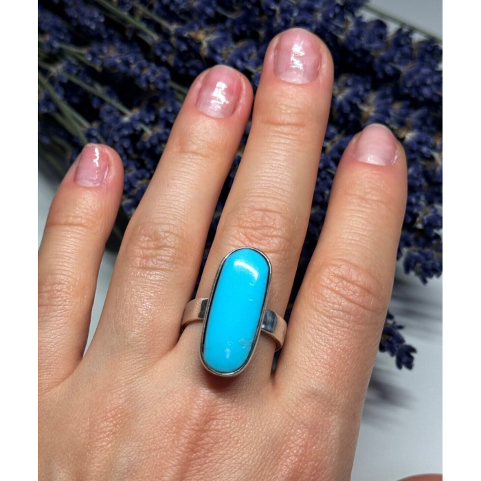 925 STERLING SILVER LARIMAR RING SIZE 8