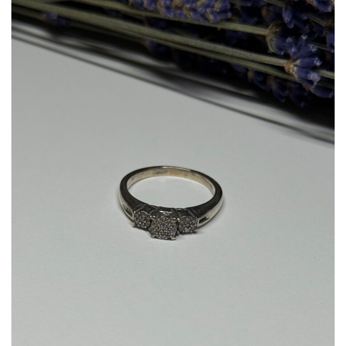 Jtw 925 Sterling Silver Sapphire Ring Size 7