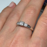 Jtw 925 Sterling Silver Sapphire Ring Size 7
