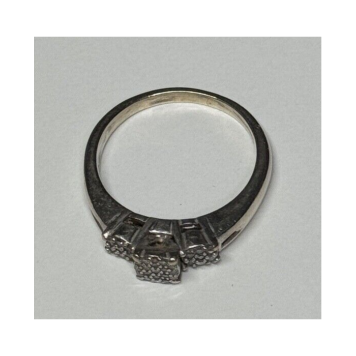 Jtw 925 Sterling Silver Sapphire Ring Size 7