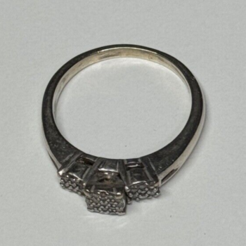 Jtw 925 Sterling Silver Sapphire Ring Size 7