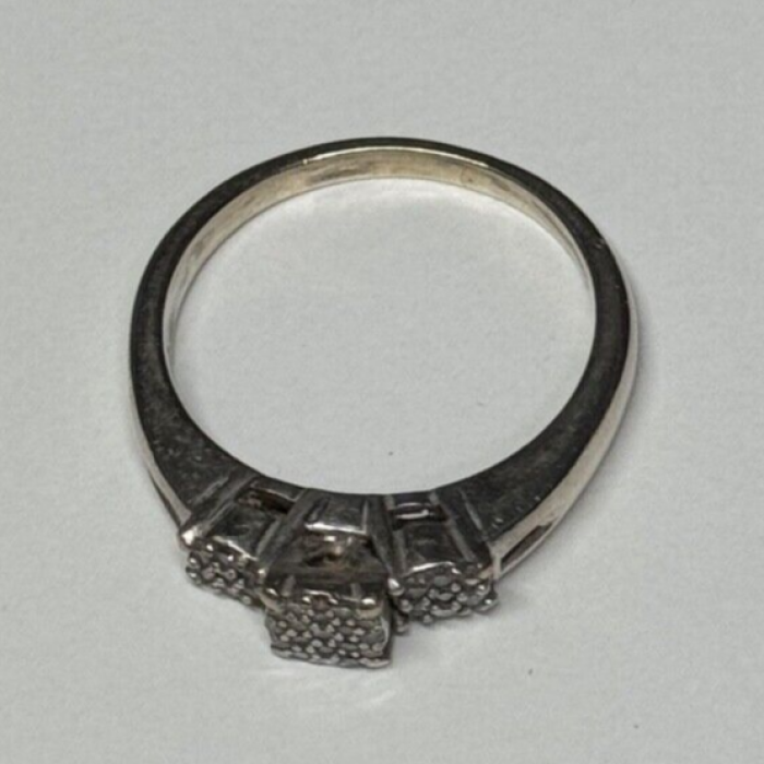 Jtw 925 Sterling Silver Sapphire Ring Size 7