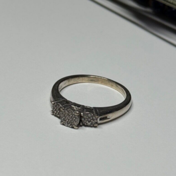 Jtw 925 Sterling Silver Sapphire Ring Size 7