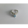 925 Sterling Silver Paraiba Tourmaline Ring Size 8