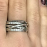 925 Sterling Silver CZ Ring Size 10