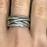 925 Sterling Silver CZ Ring Size 10